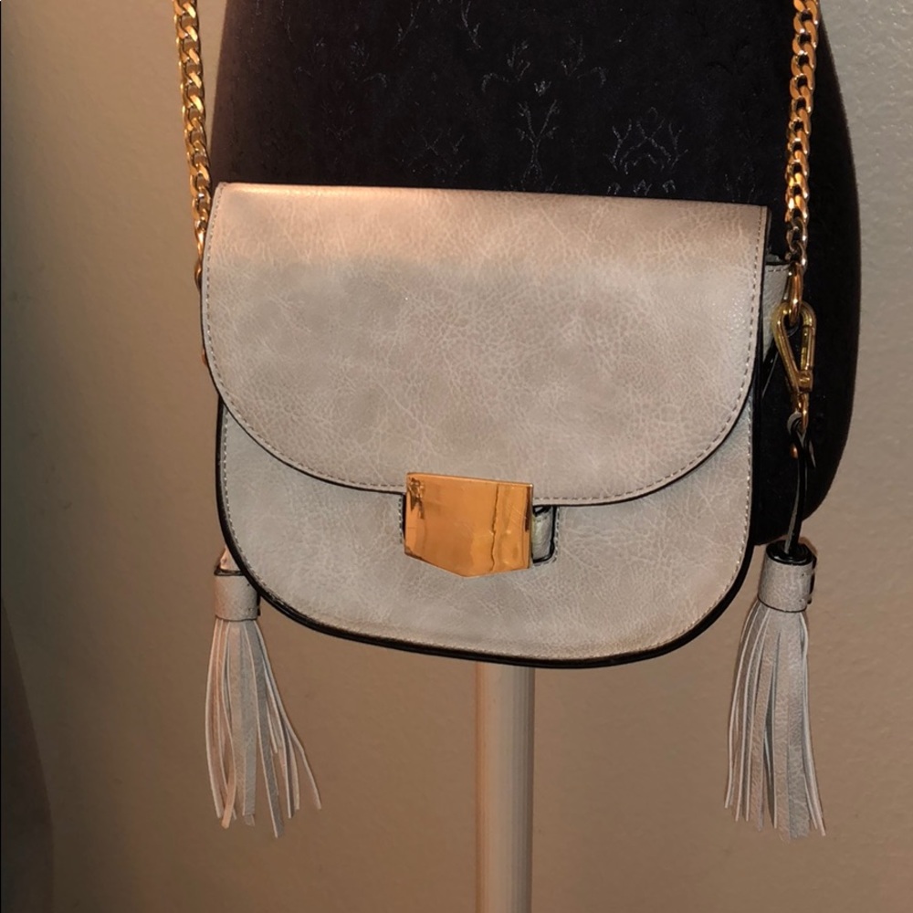 Gray Crossbody Bag